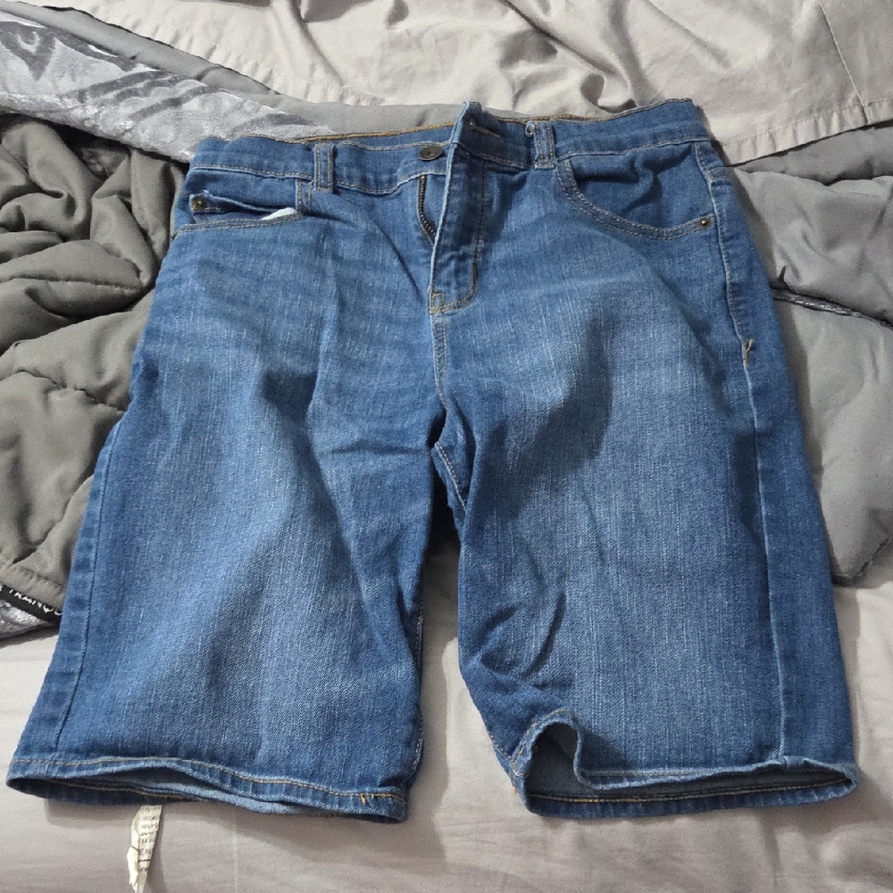 Place Women's Blue Jean Shorts